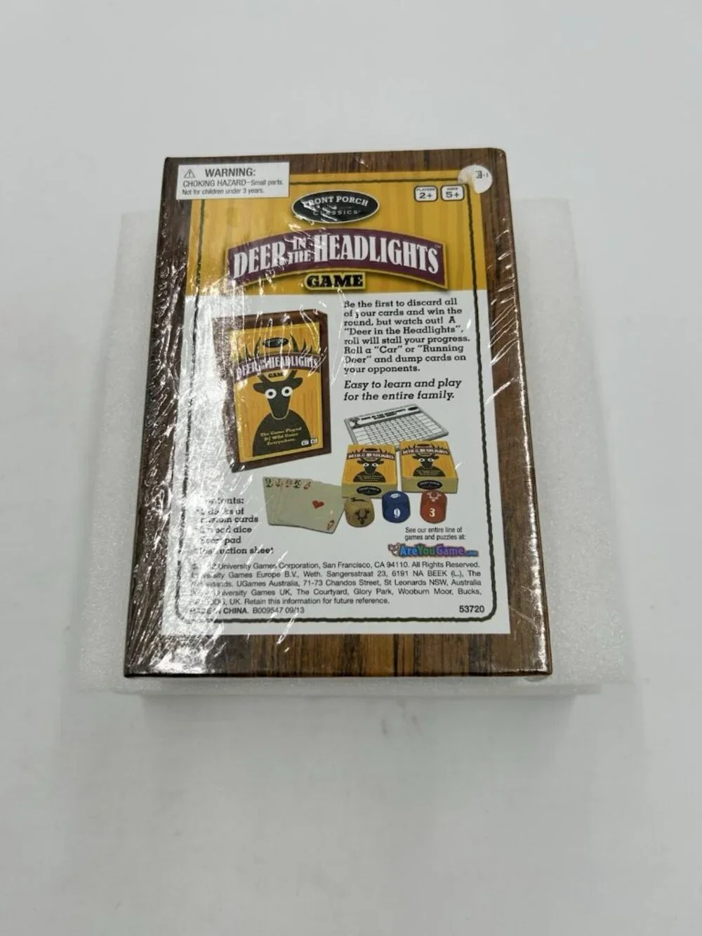Deer in the Headlights Game New Sealed Front Porch Classics Card / Dice